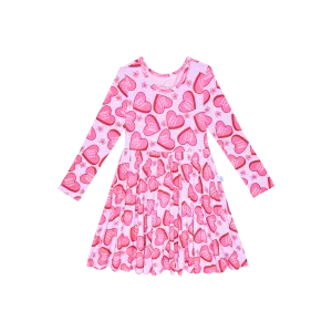 Posh Peanut Besties Long Sleeve Twirl Dress