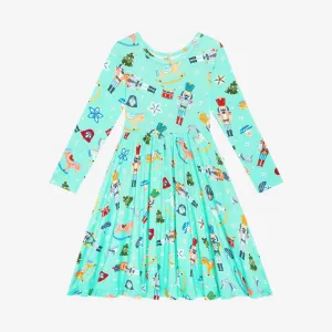 Posh Peanut Fritz L/S Basic Twirl Dress