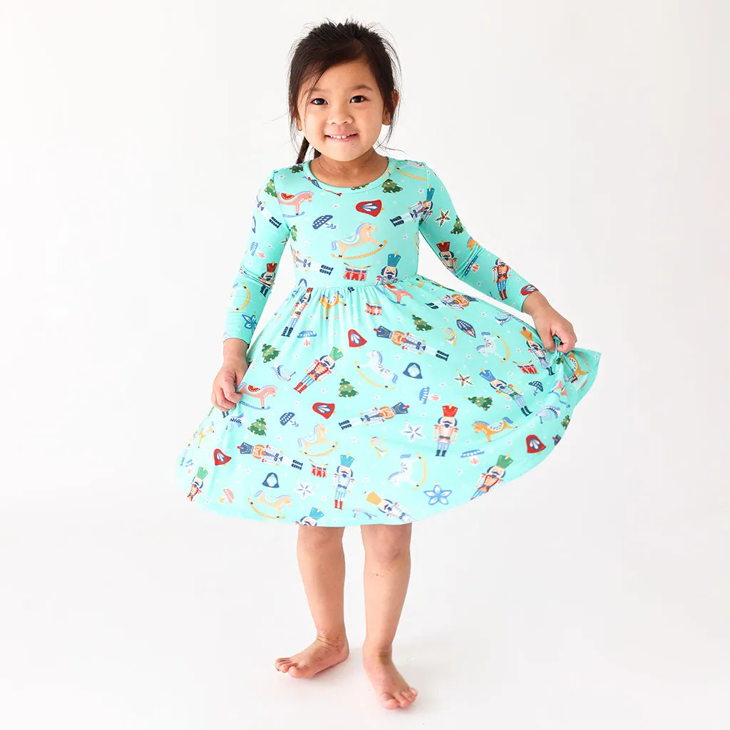 Posh Peanut Fritz L/S Basic Twirl Dress