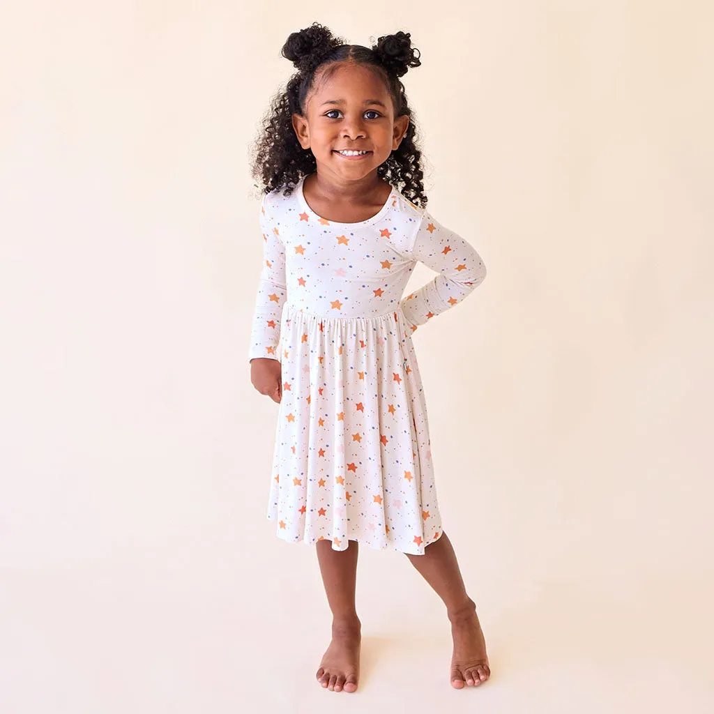 Posh Peanut Jetson L/S Basic Twirl Dress