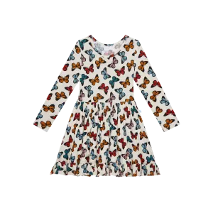 Posh Peanut Larisa L/S Ruffled Twirl Dress
