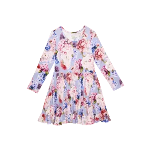 Posh Peanut Long Sleeve Ruffled Twirl Dress in Annie