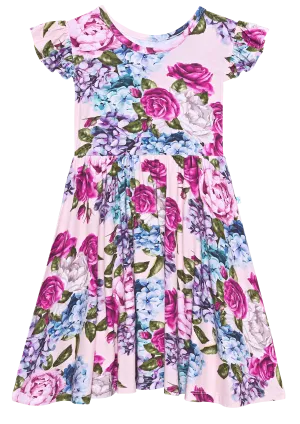 Posh Peanut Monroe Ruffled Capsleeve Twirl Dress