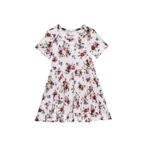 Posh Peanut Philippa Short Sleeve Ruffled Twirl Dress