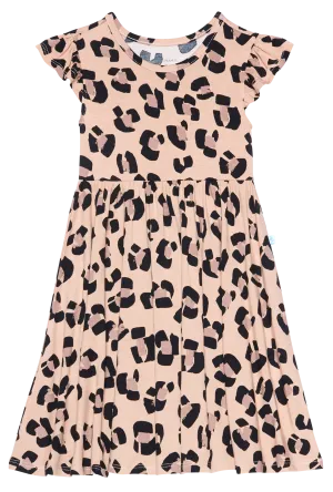 Posh Peanut Sasha Ruffled Capsleeve Twirl Dress