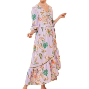 Powder Lilac Floral Dress