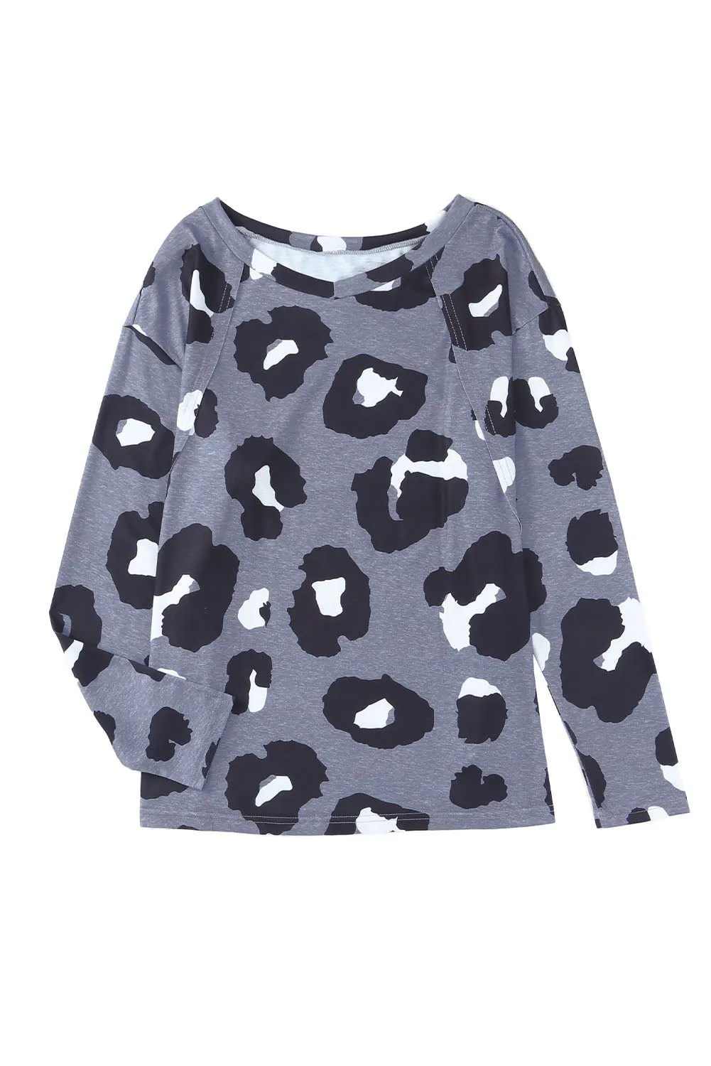 Print Long Sleeve Loose Top