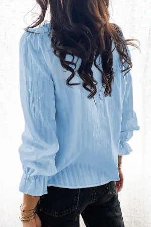 Puff Sleeve Ruffle Shirt
