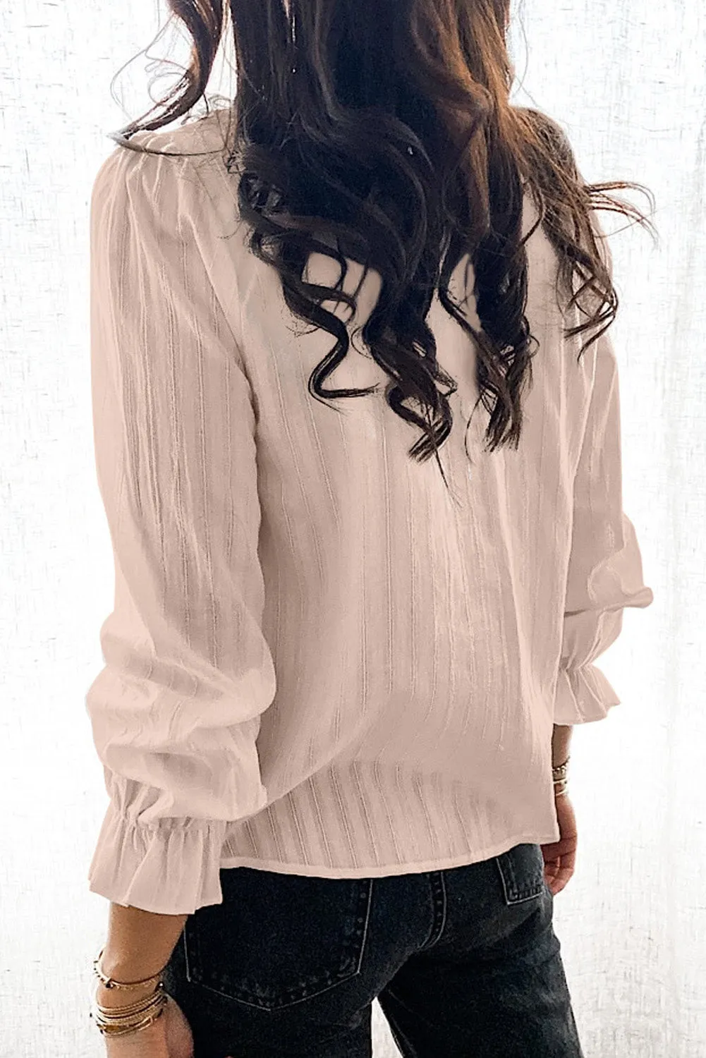 Puff Sleeve Ruffle Shirt