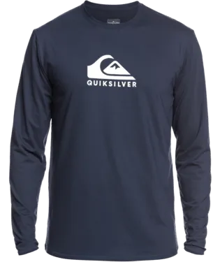 Quiksilver Mens Solid Streak Long Sleeve UPF 50 Surf T-Shirt
