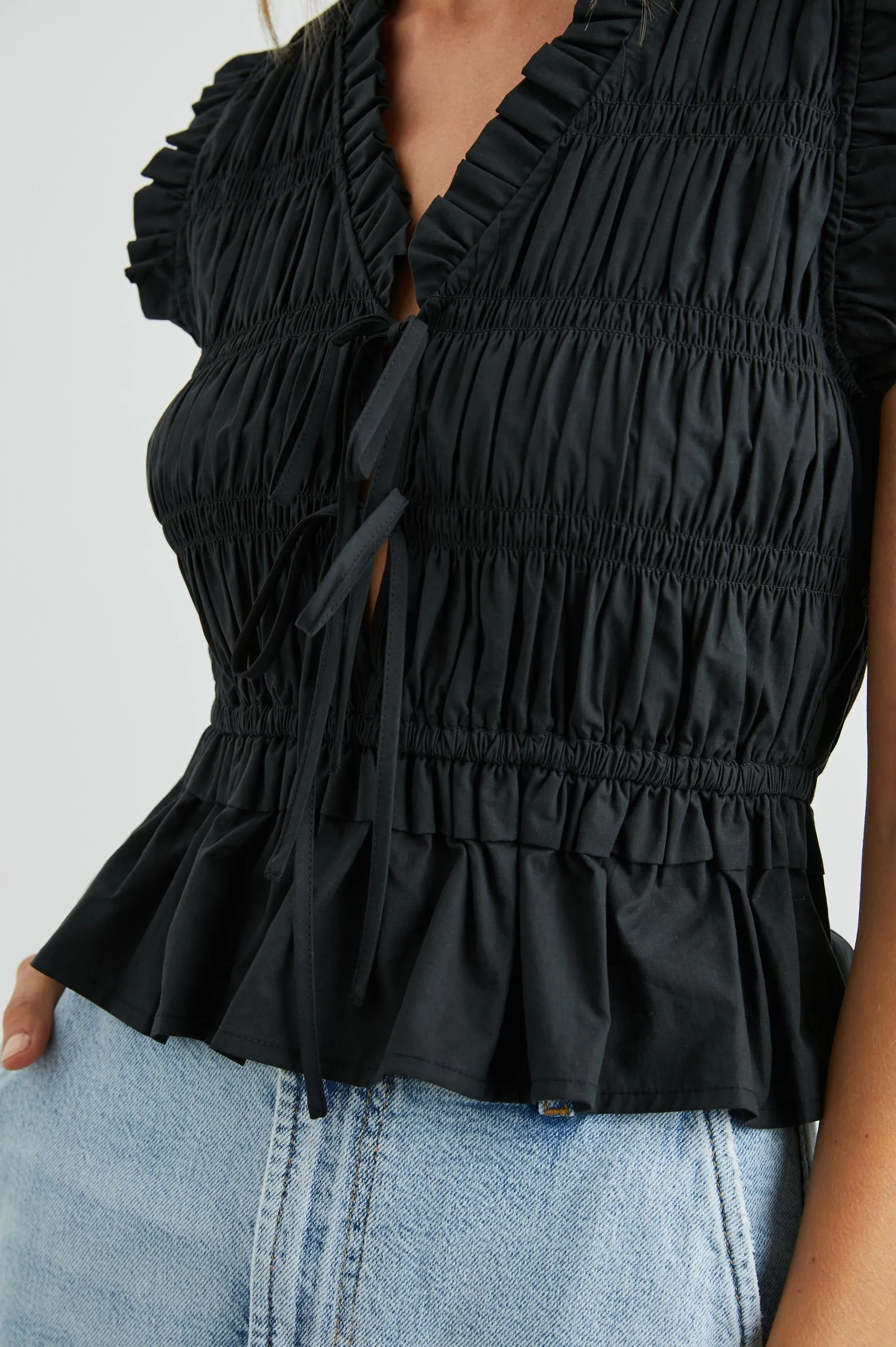 Rails Martine Top Black