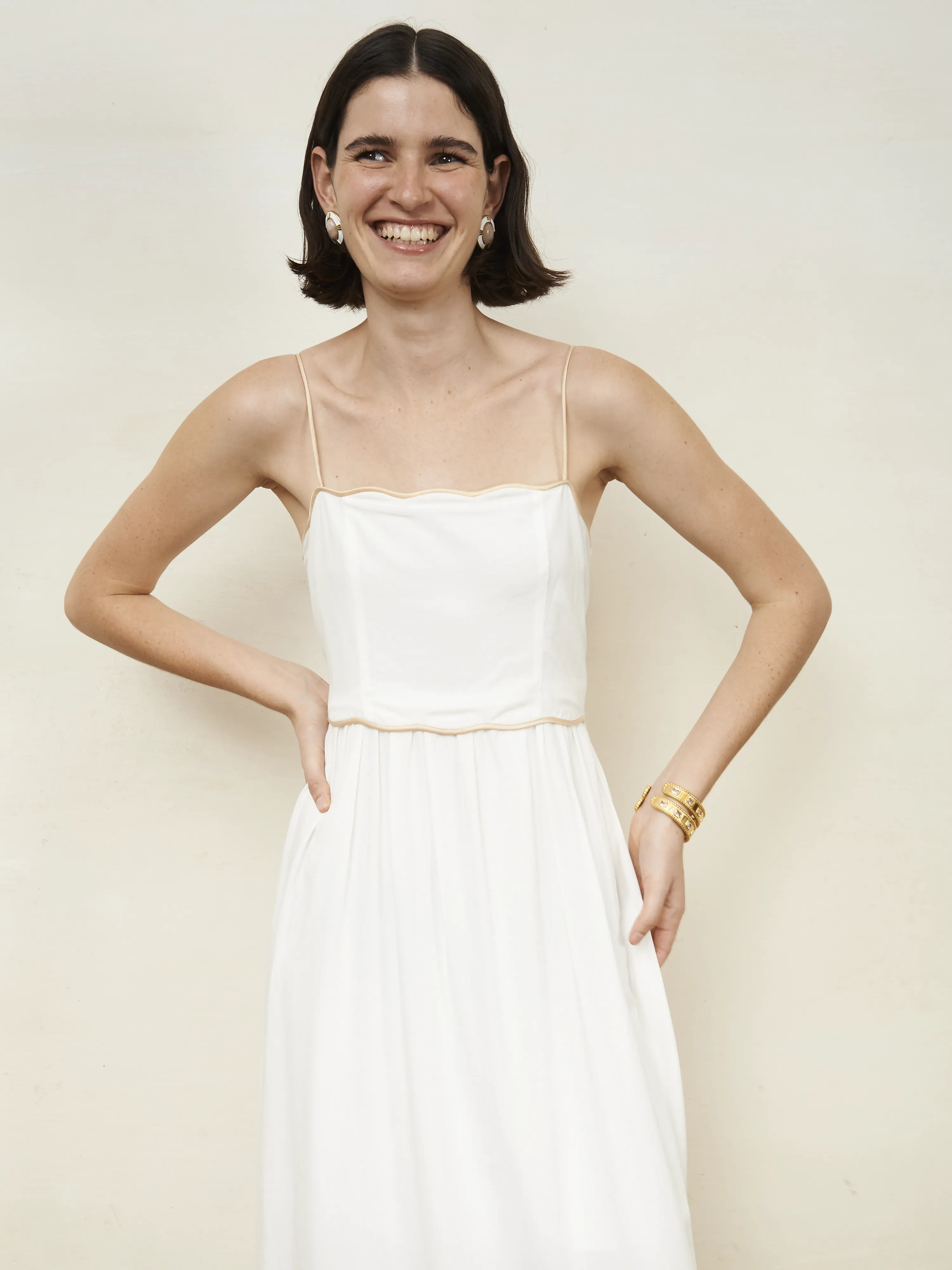RAYNA DRESS CREAM