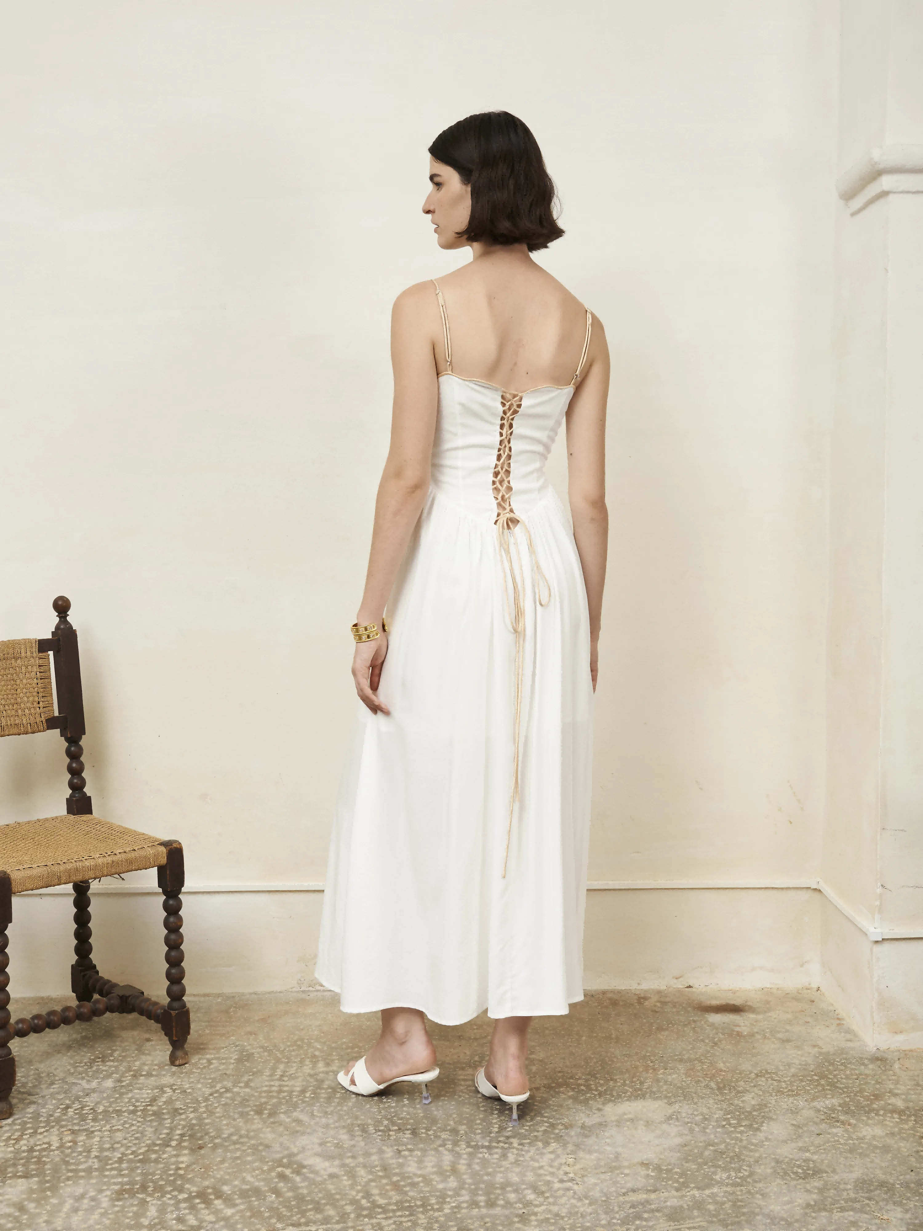 RAYNA DRESS CREAM