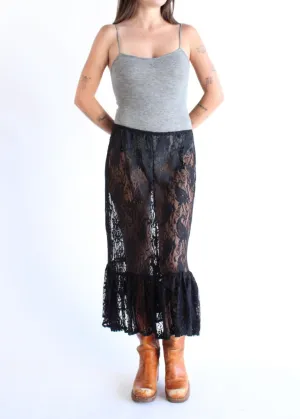 RCYCLD Lace Midi Skirt
