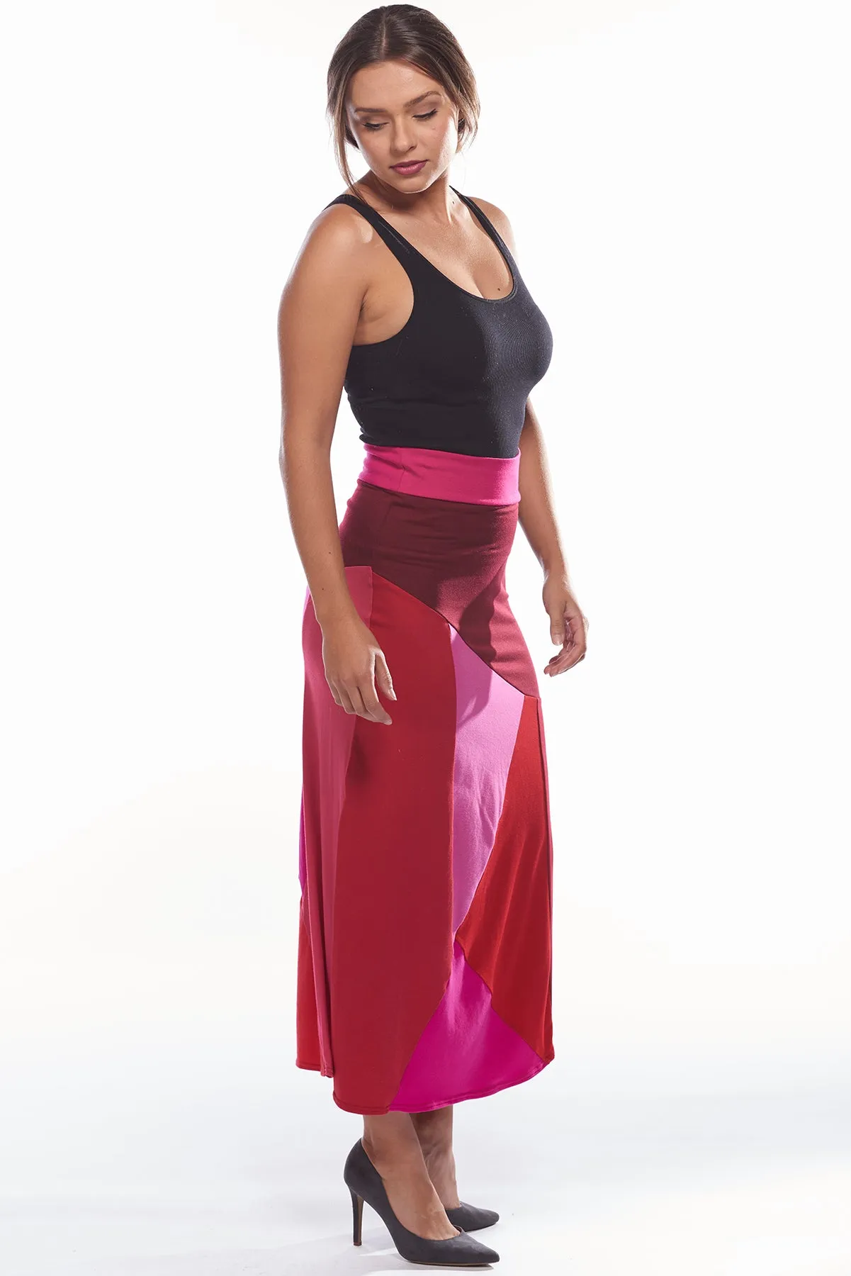 Red Mosaic Skirt