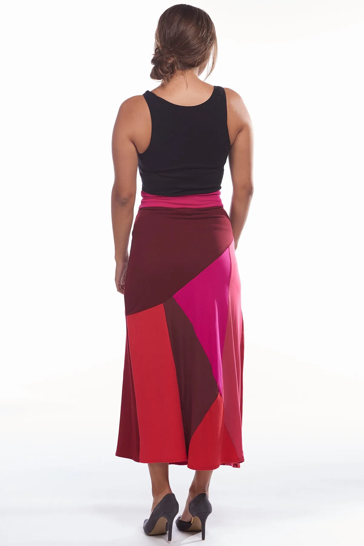 Red Mosaic Skirt