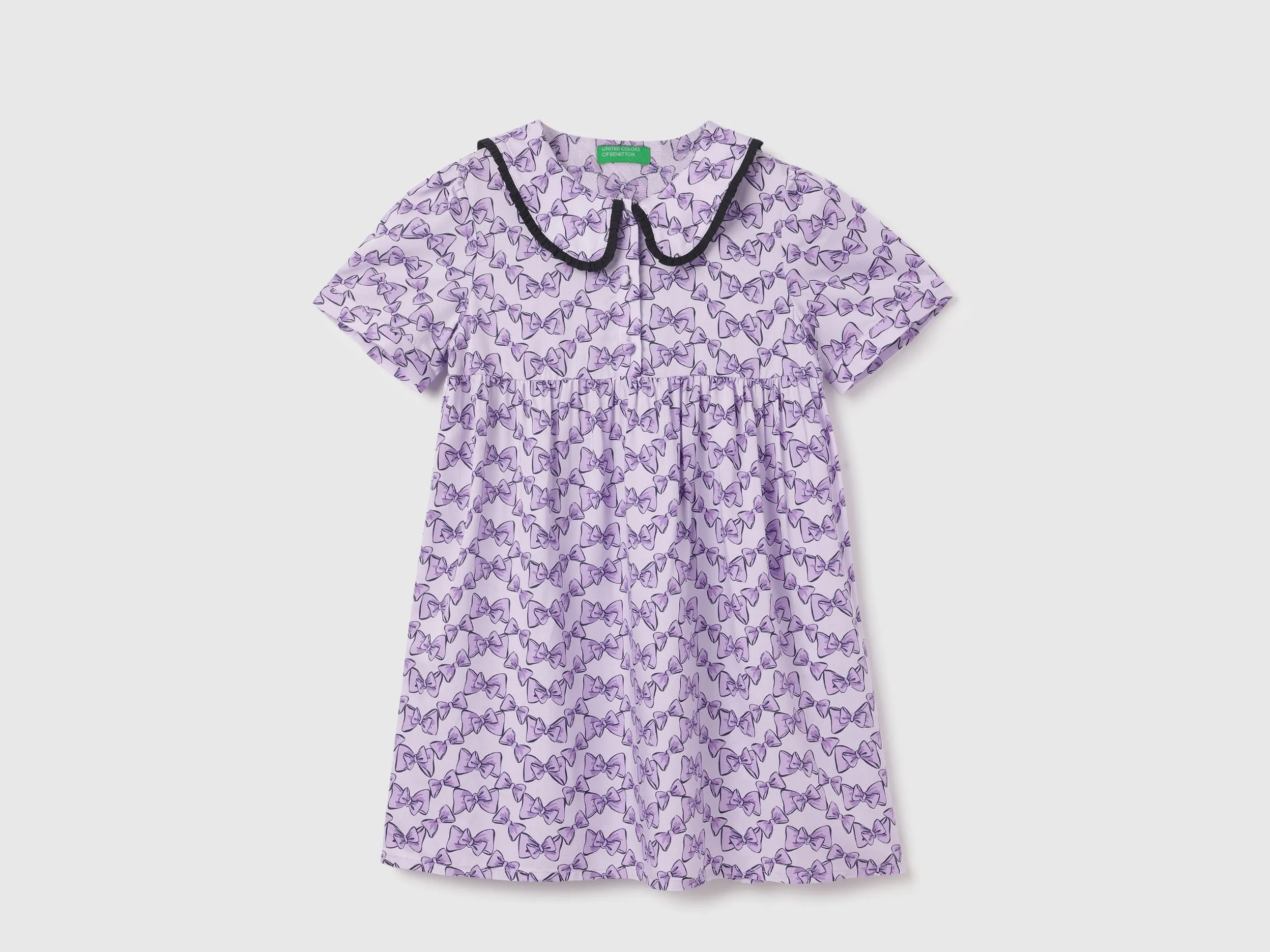 Regular Fit Peter Pan Collar Printed Dress
