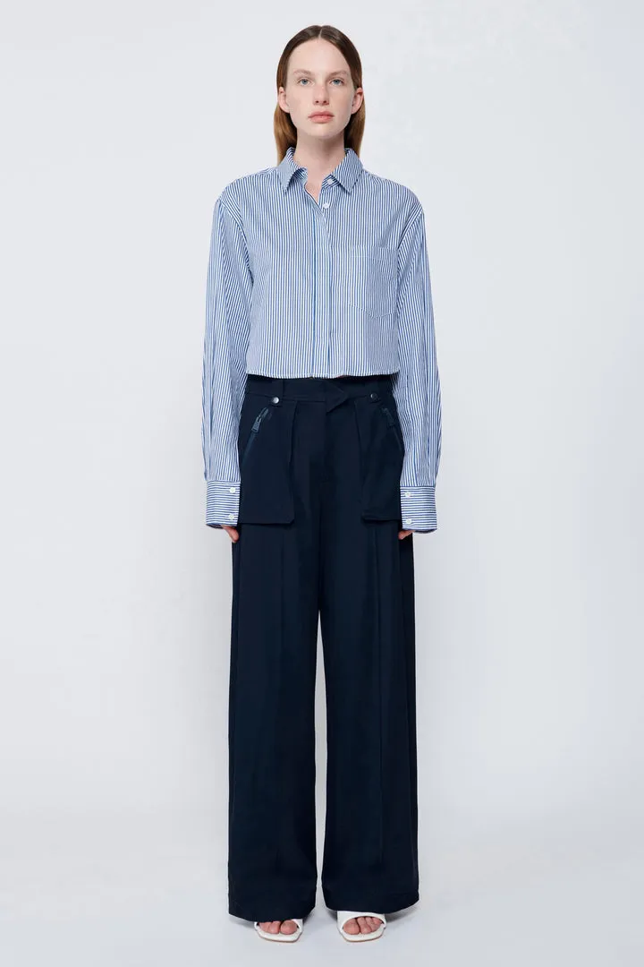 Renata Crop Button Shirt