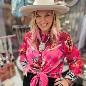 Ride'em Cowgirl Satin Shirt