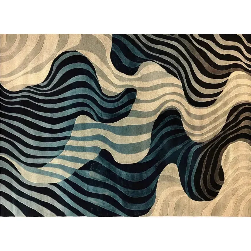 Rippling Tides Hand Tufted Rug 