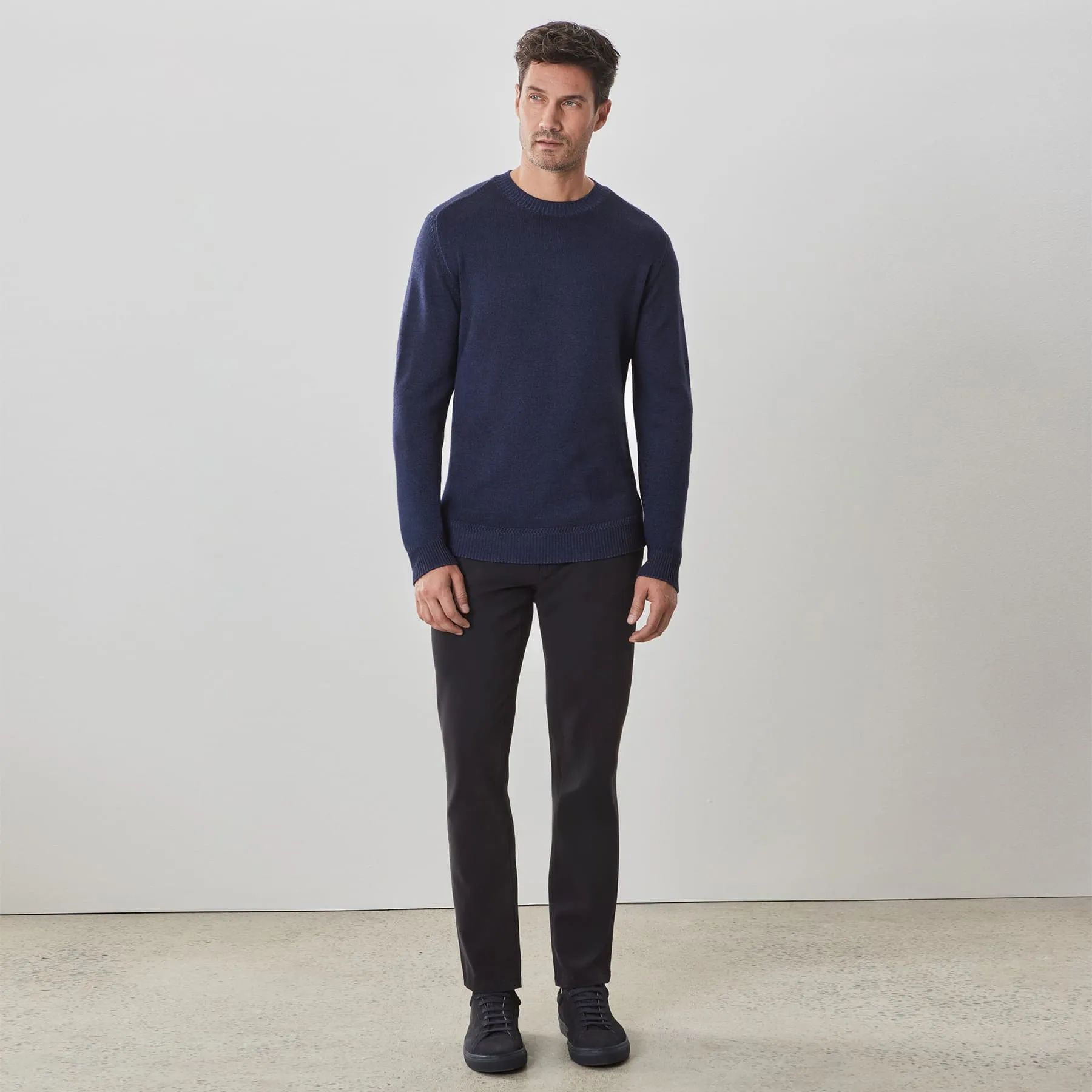 Robert Barakett Bertona Crew Sweater - Navy