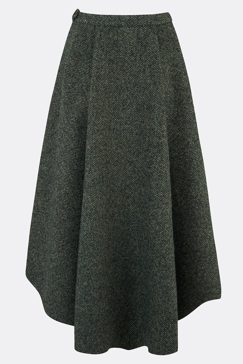ROXANA SKIRT IN HERRINGBONE TWEED