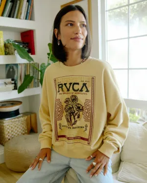 RVCA Womens Court Crewneck Sweatshirt