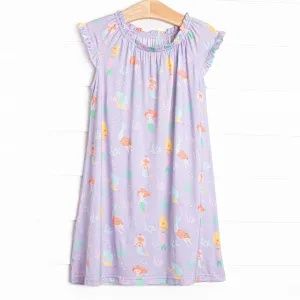 Saltwater Sirens Bamboo Night Gown, Purple