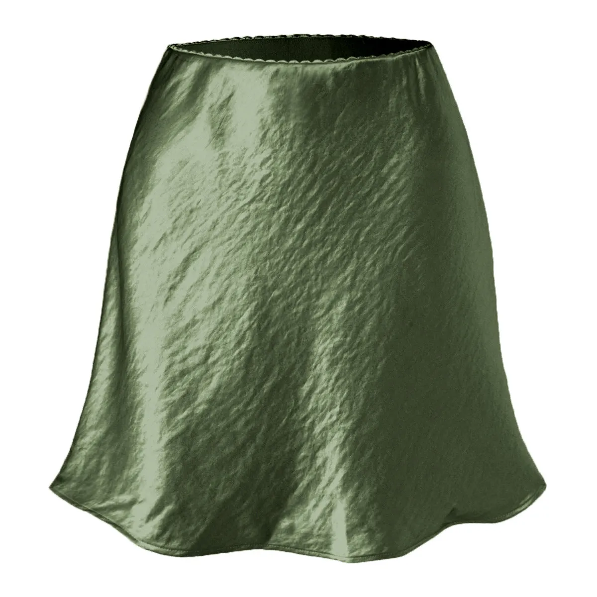 Satin Bell Shape Mini Skirt