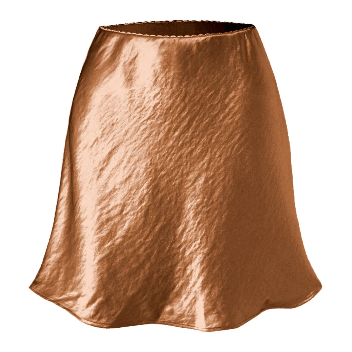 Satin Bell Shape Mini Skirt