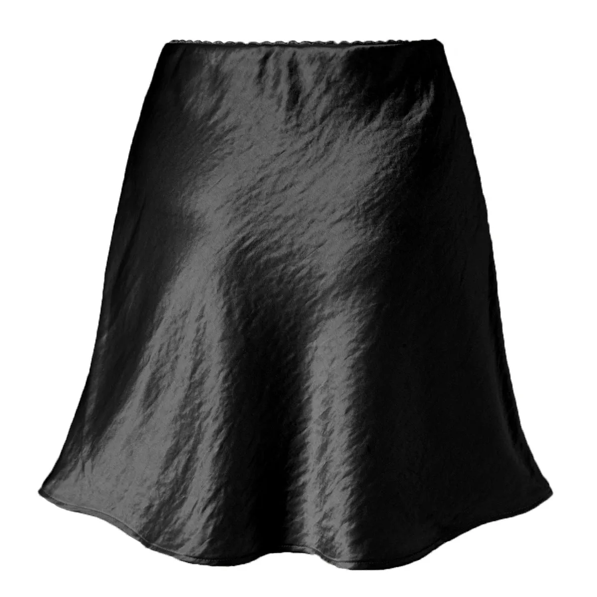 Satin Bell Shape Mini Skirt