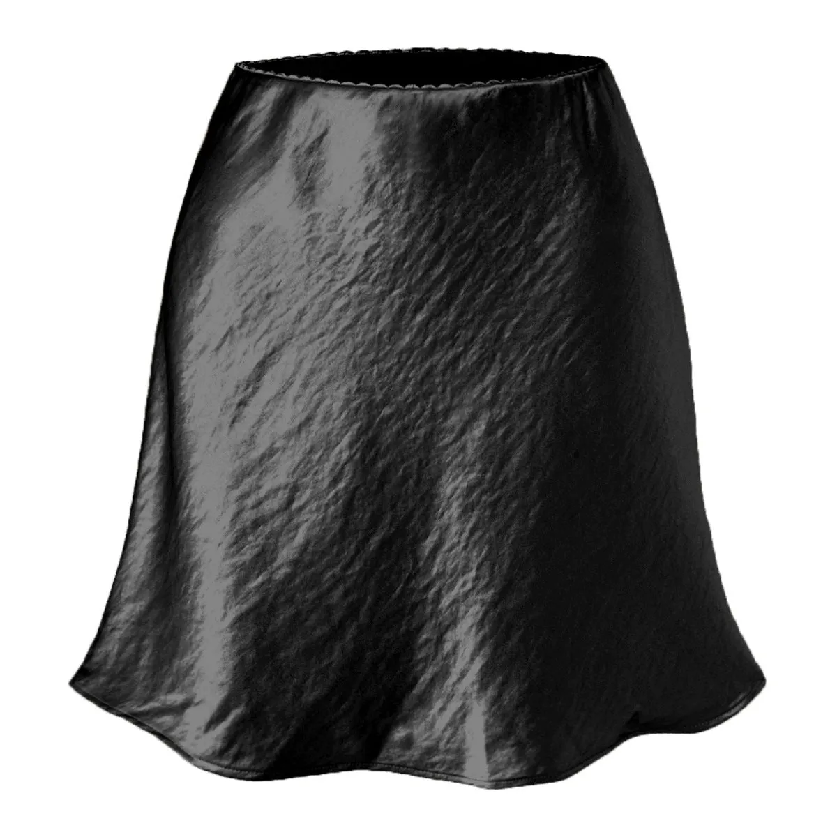 Satin Bell Shape Mini Skirt