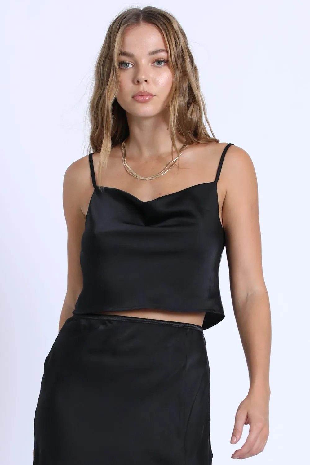 Satin Cowl Cami