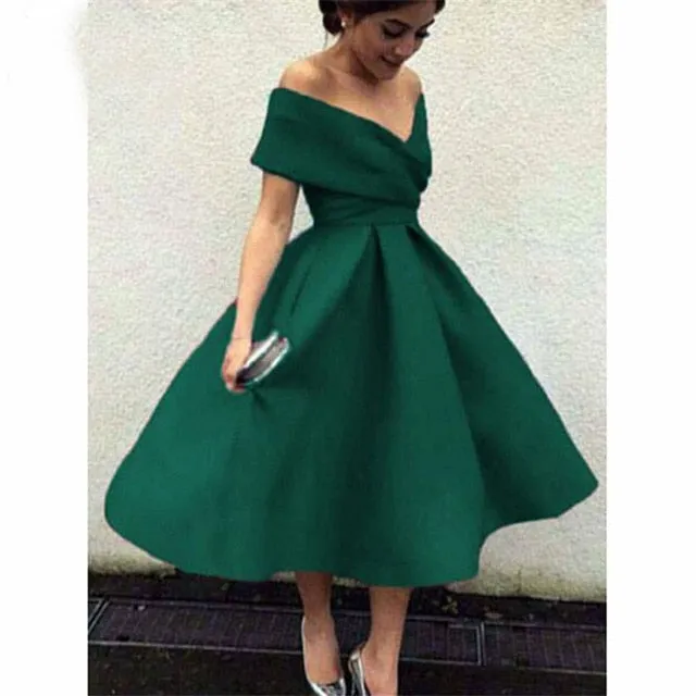 satin pleat dress