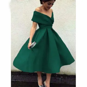 satin pleat dress