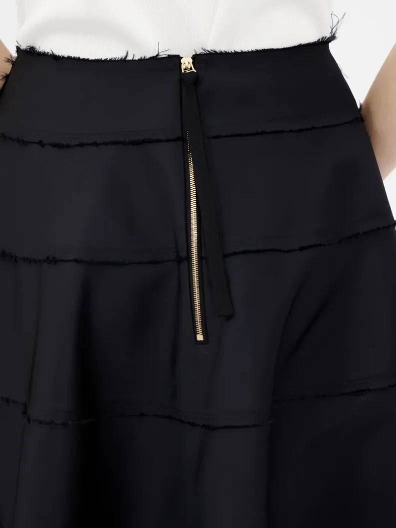 Satin Skirt - Midnight