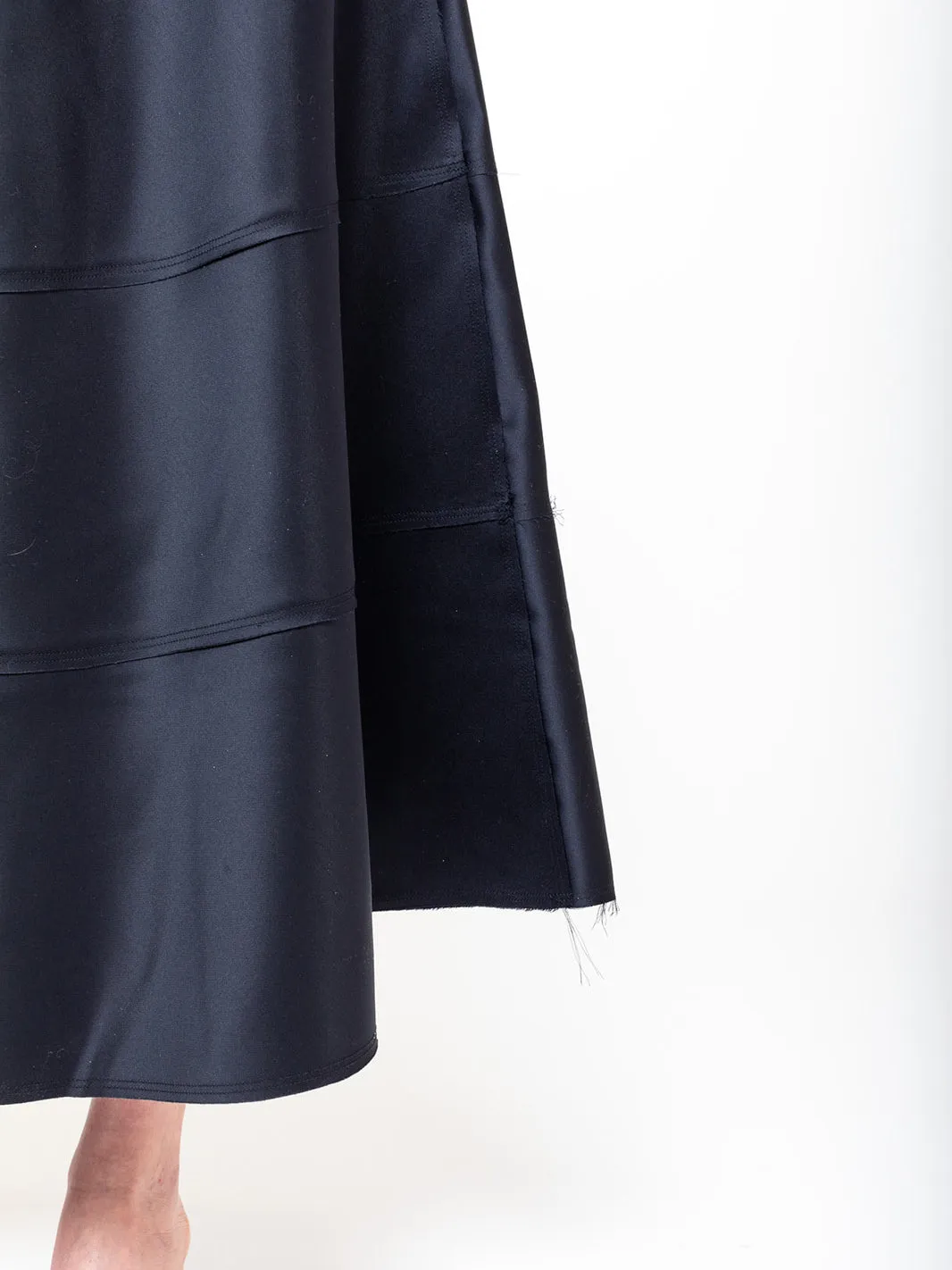 Satin Skirt - Midnight