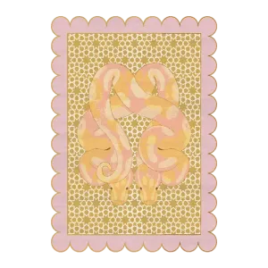Scalloped Serpentine Duo Harmony Hand Tufted Rug