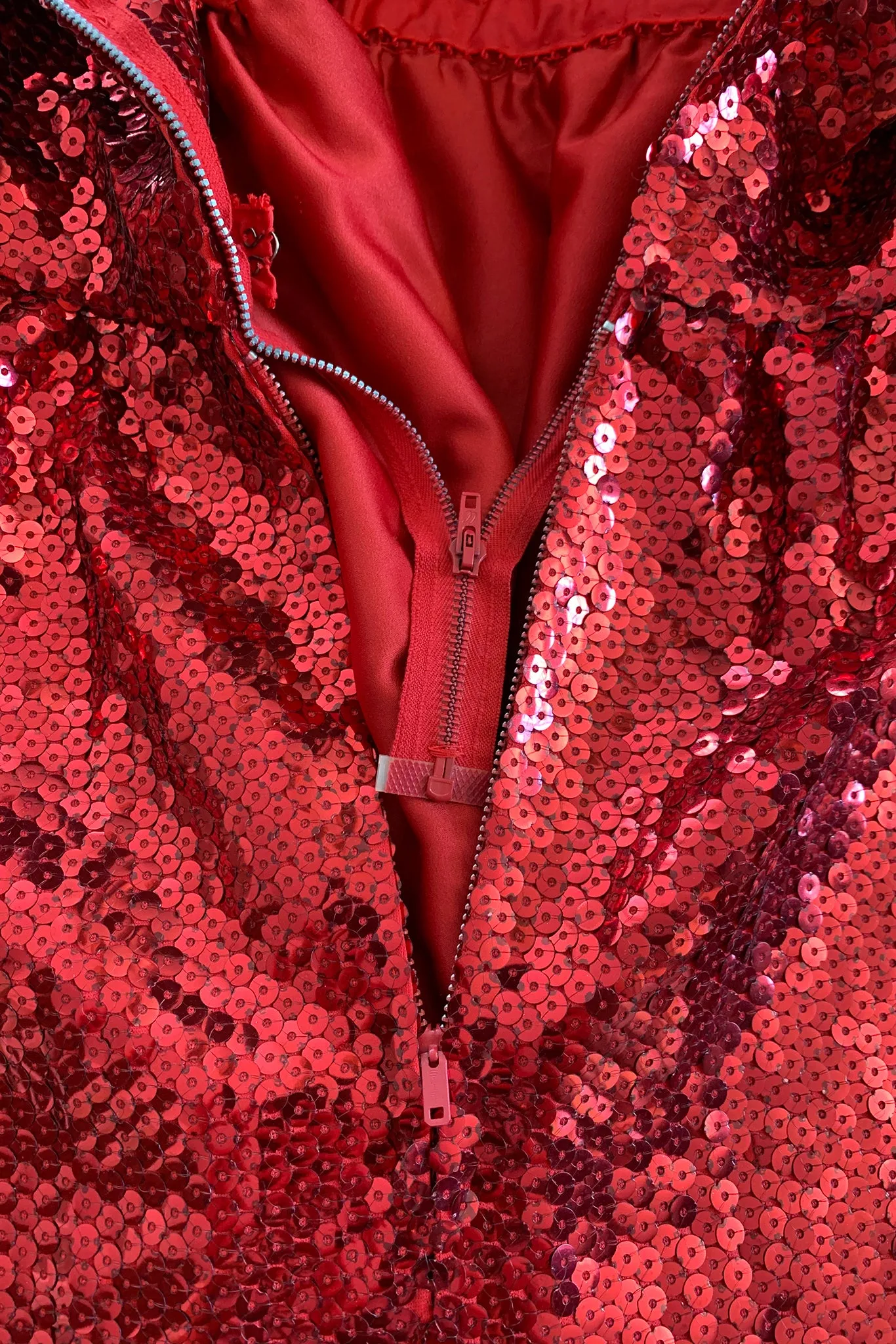 Sequin Balloon Sleeve Dress