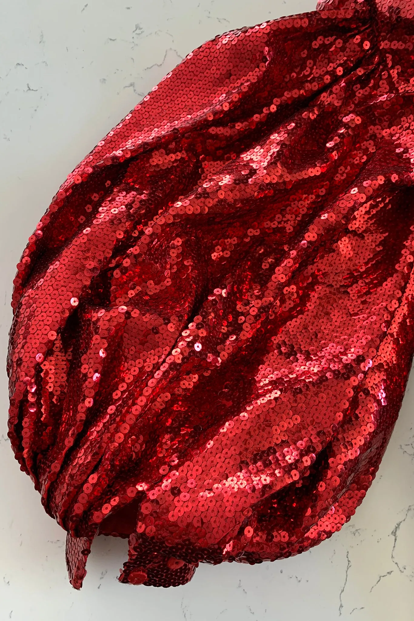 Sequin Balloon Sleeve Dress