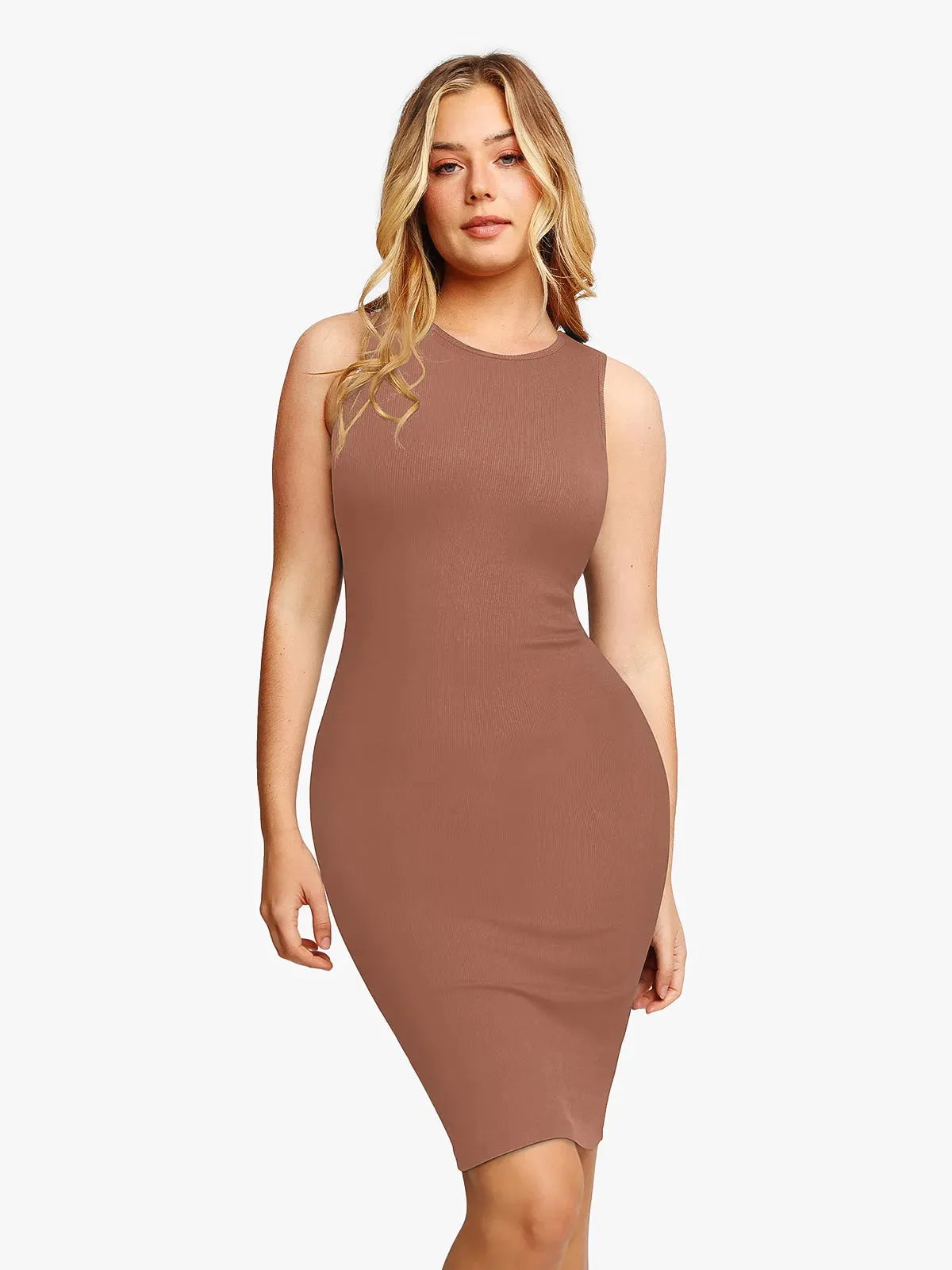 Shapewear Modal Tummy Control Midi Dress
