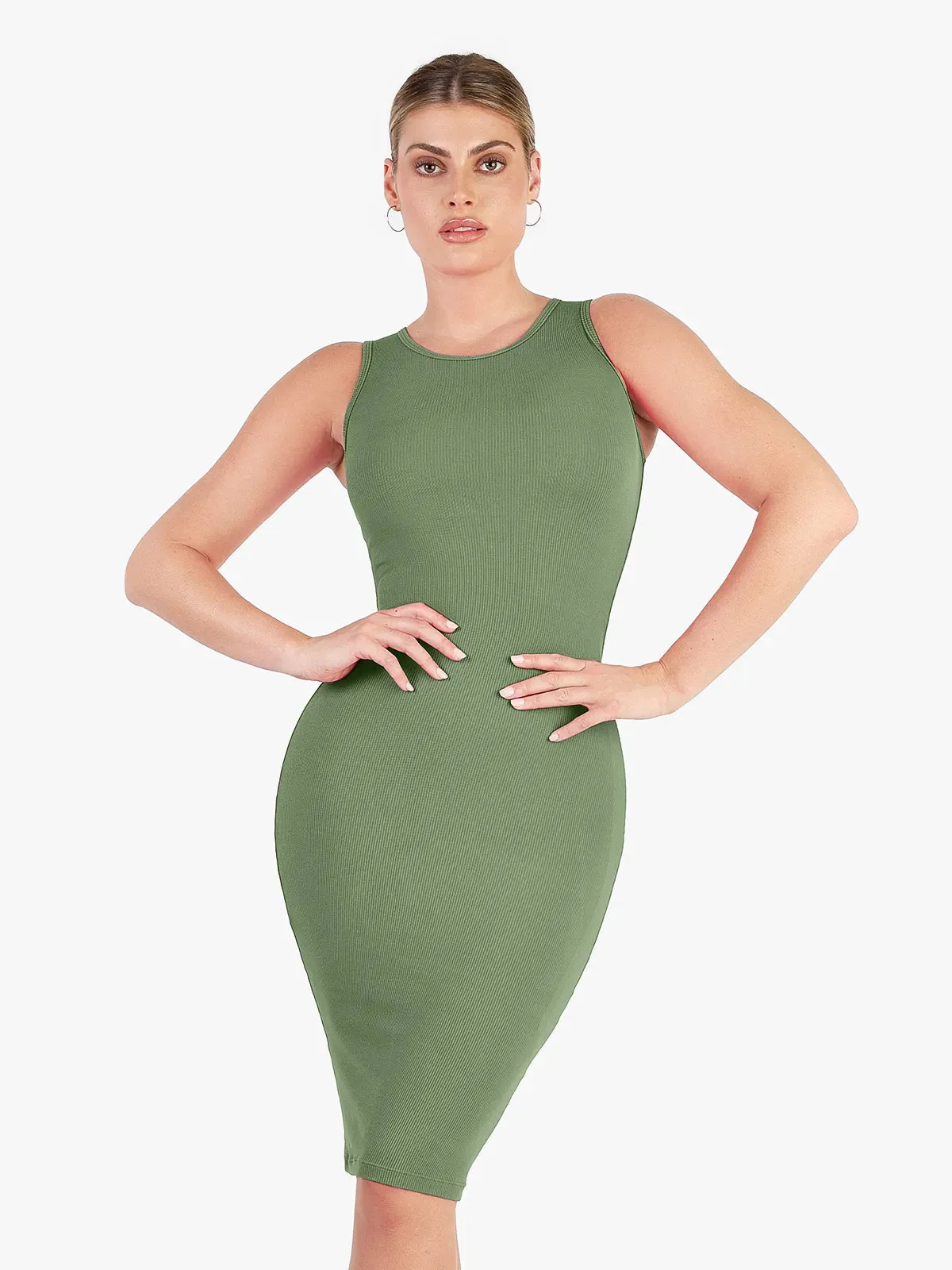 Shapewear Modal Tummy Control Midi Dress