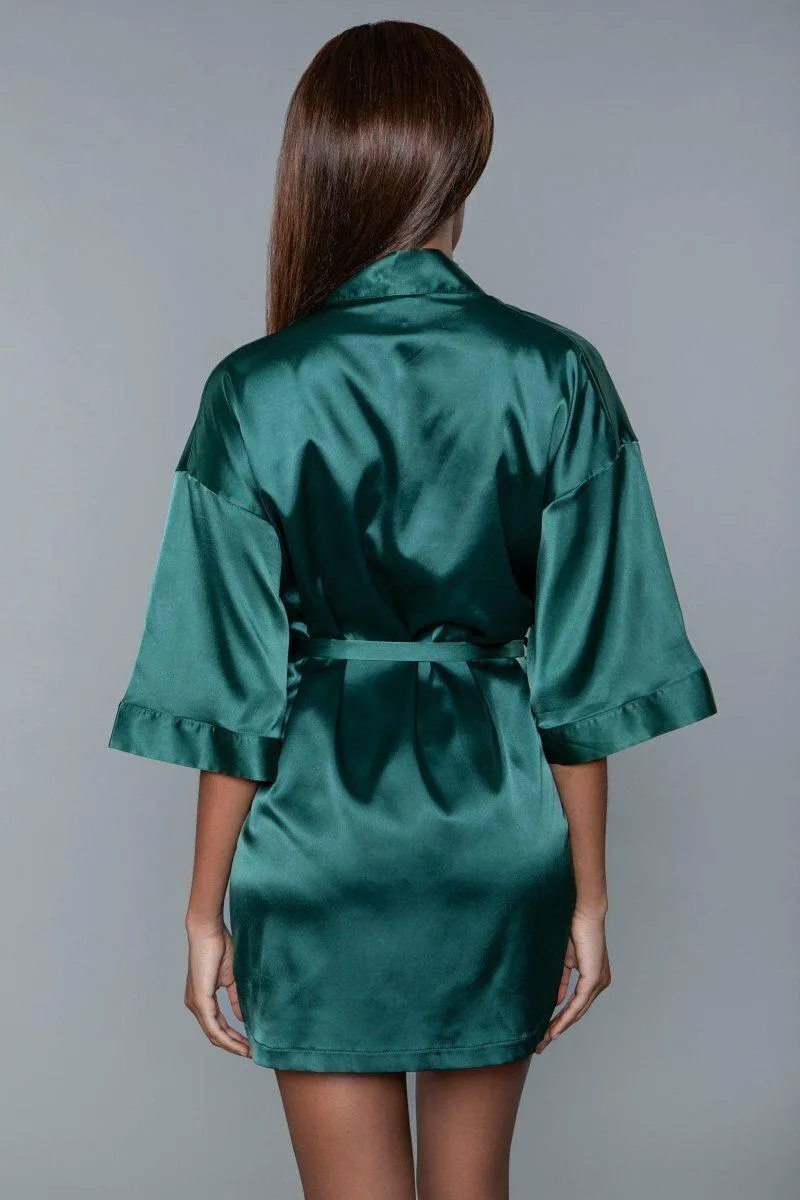 Short Satin Robe