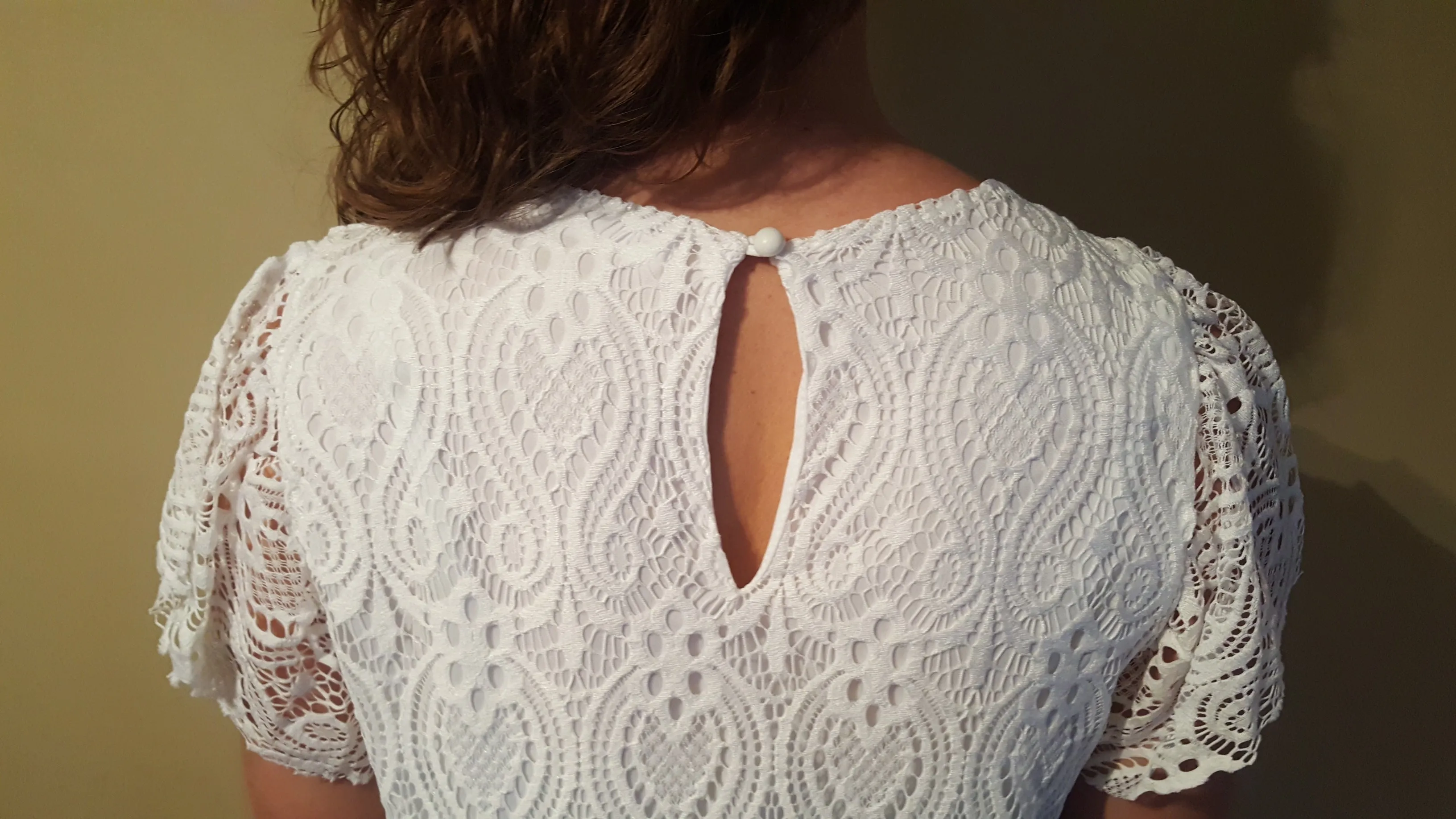 Short Sleeve Lace Dress