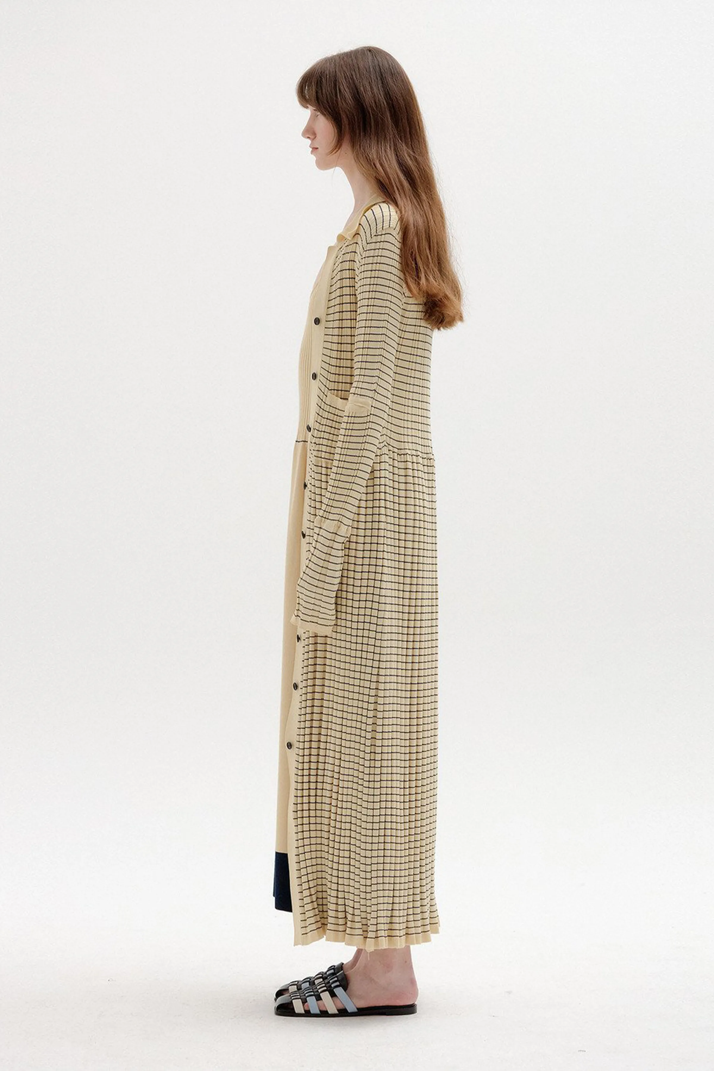 SINKLING RIBBED KNIT DRESS