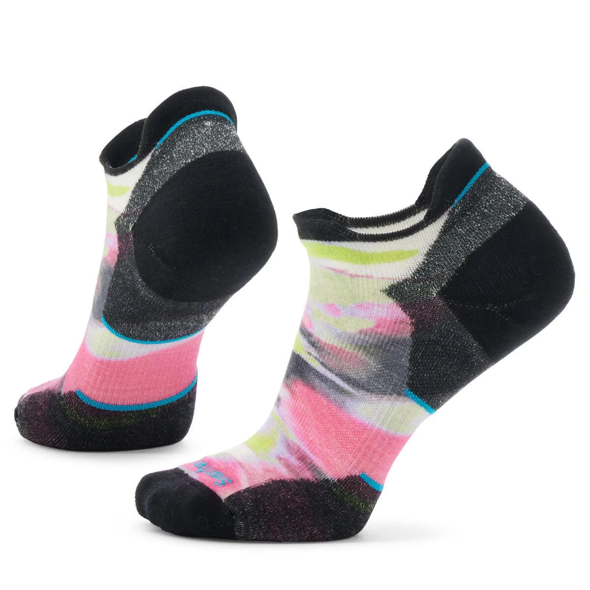 Smartwool Womens Run Targeted Cushion Brushed Print Low Ankle Socks