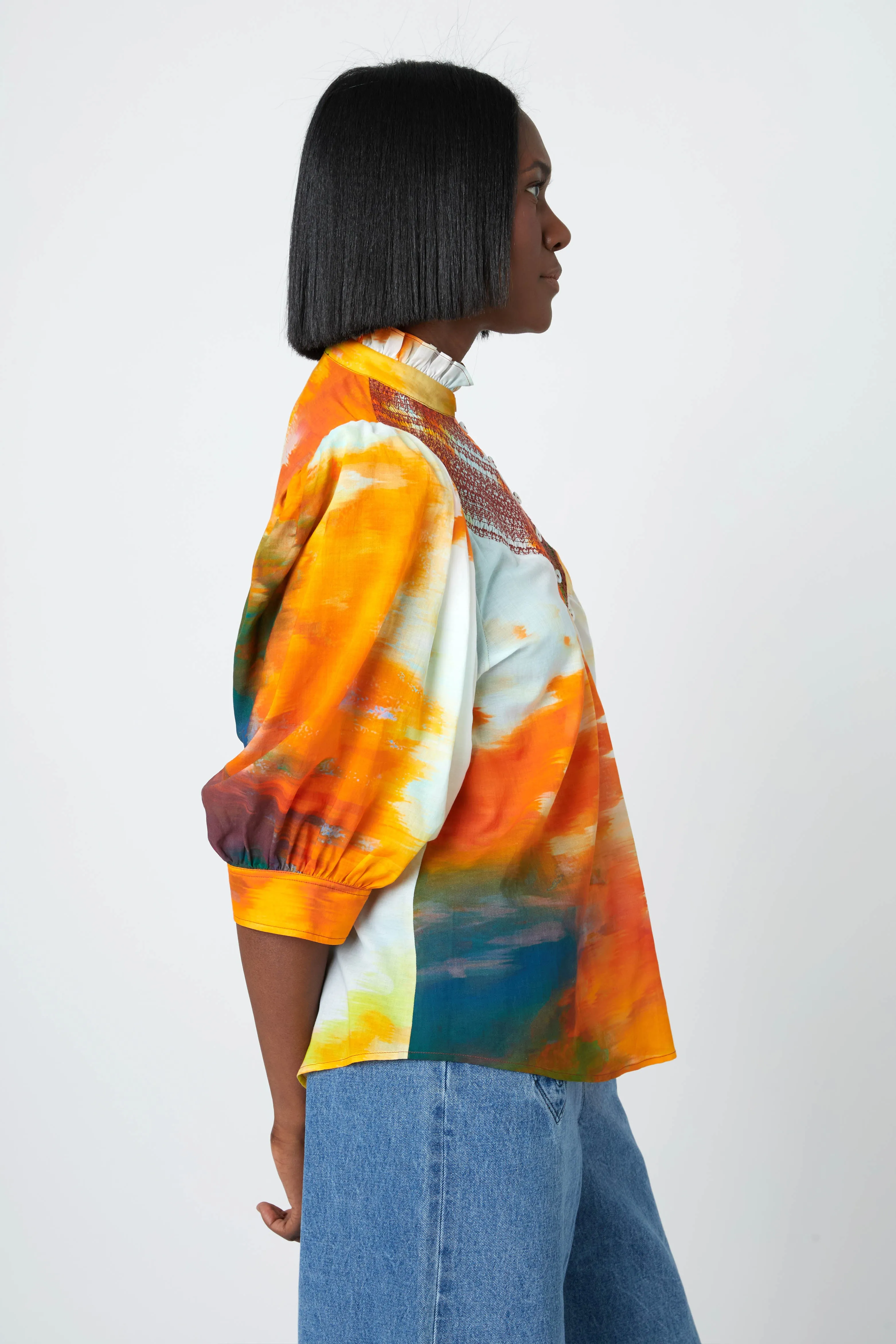 Smocked Shirt