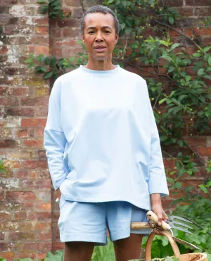 Soma Organic Cotton Sweatshirt In Pale Blue