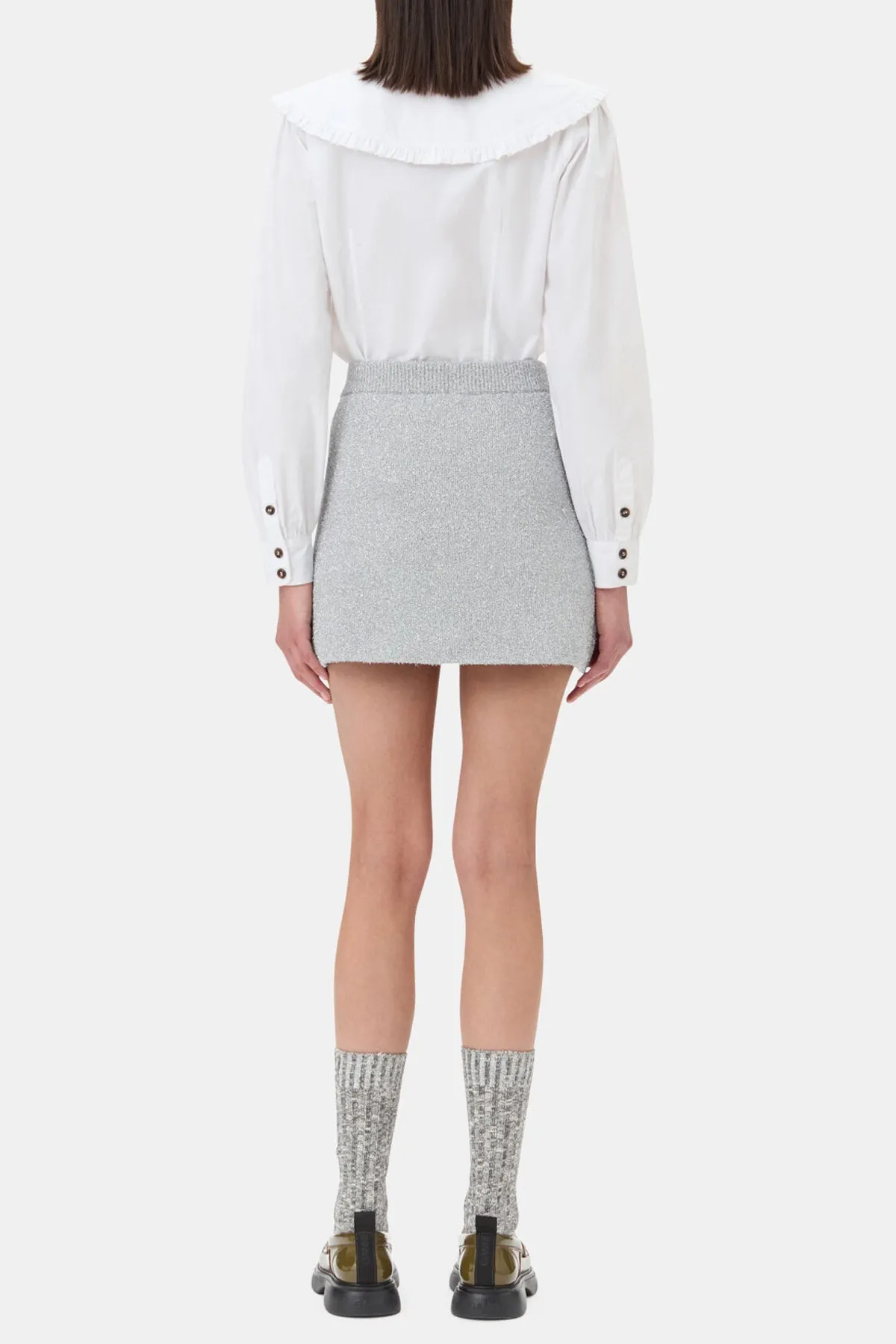 Sparkle Mini Skirt in Silver