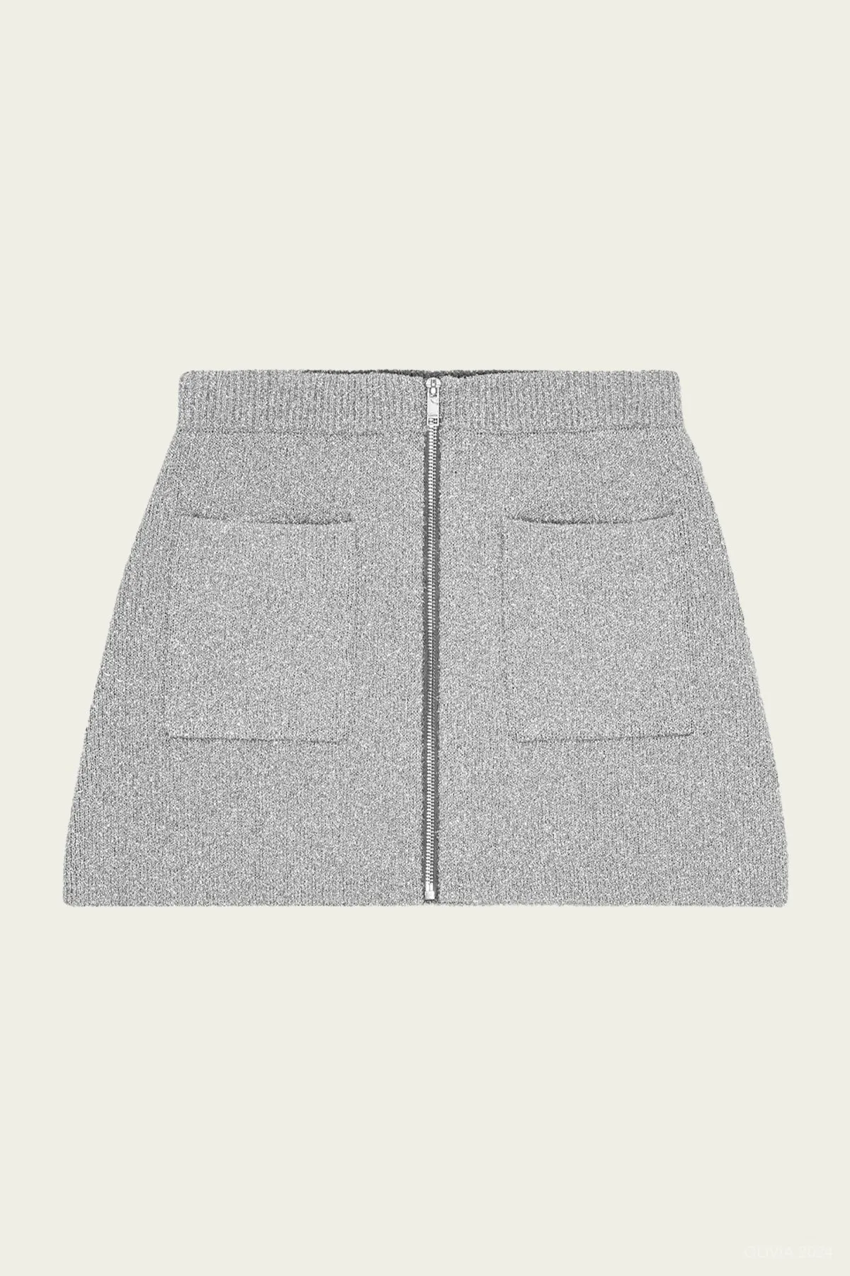 Sparkle Mini Skirt in Silver